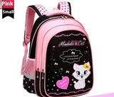 Kids School Cute Cat Print Backpack Bigbuy