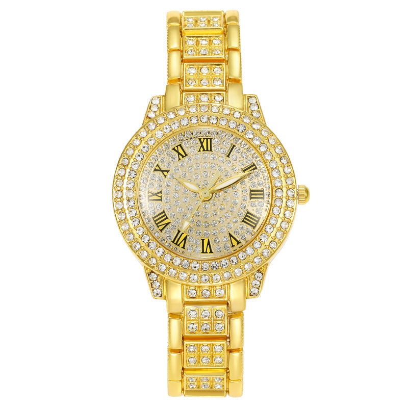 Women's Starry Rhinestone Watch Digital Roman Diamond Bigbuy