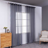 Modern And Simple Pure Color Cotton And Linen Window Screen Bigbuy